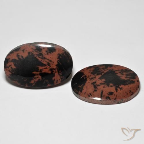 28.79 ct natürliche Mehrfarbig Jaspis-Edelsteine, Oval, Lichtundurchlässig