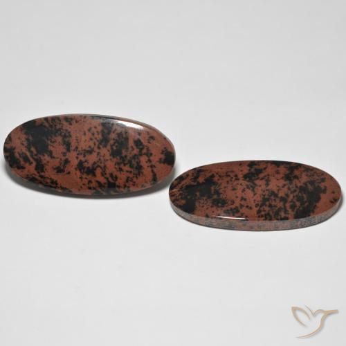 35.30 ct natürliche Mehrfarbig Jaspis-Edelsteine, Oval, Lichtundurchlässig