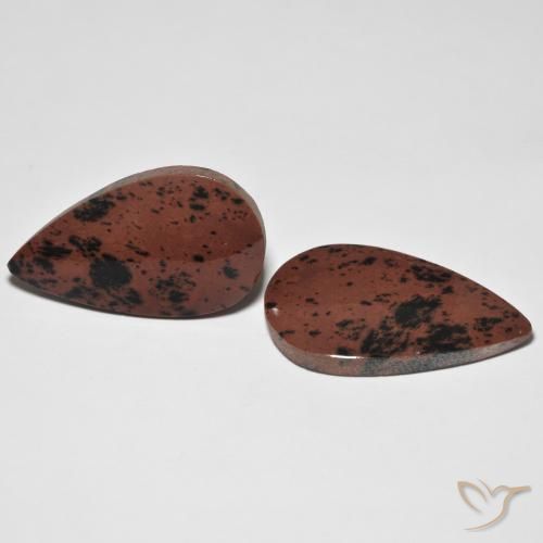 25.56 ct natürliche Mehrfarbig Jaspis-Edelsteine, Birnenform, Lichtundurchlässig