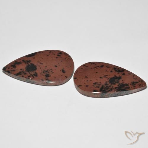 25.56 ct natürliche Mehrfarbig Jaspis-Edelsteine, Birnenform, Lichtundurchlässig