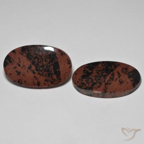 29.54 ct natürliche Mehrfarbig Jaspis-Edelsteine, Oval, Lichtundurchlässig
