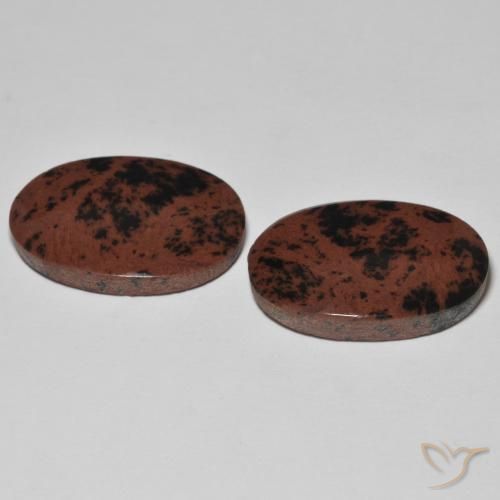 19.47 ct natürliche Mehrfarbig Jaspis-Edelsteine, Oval, Lichtundurchlässig