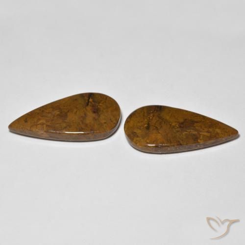 14.78 ct natürliche Mehrfarbig Jaspis-Edelsteine, Birnenform, Lichtundurchlässig