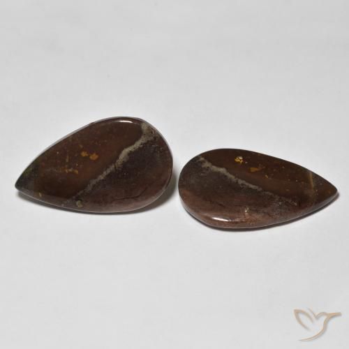18.05 ct natürliche Mehrfarbig Jaspis-Edelsteine, Birnenform, Lichtundurchlässig