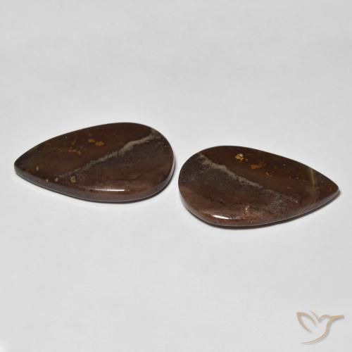 18.05 ct natürliche Mehrfarbig Jaspis-Edelsteine, Birnenform, Lichtundurchlässig