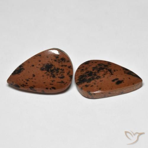 14.45 ct natürliche Mehrfarbig Jaspis-Edelsteine, Birnenform, Lichtundurchlässig