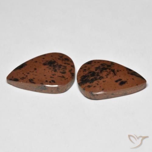 14.45 ct natürliche Mehrfarbig Jaspis-Edelsteine, Birnenform, Lichtundurchlässig