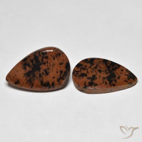 13.54 ct natürliche Mehrfarbig Jaspis-Edelsteine, Birnenform, Lichtundurchlässig