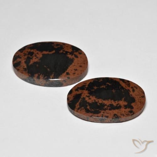 25.68 ct natürliche Mehrfarbig Jaspis-Edelsteine, Oval, Lichtundurchlässig