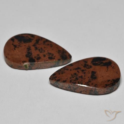 15.36 ct natürliche Mehrfarbig Jaspis-Edelsteine, Birnenform, Lichtundurchlässig
