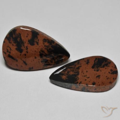 19.54 ct natürliche Mehrfarbig Jaspis-Edelsteine, Birnenform, Lichtundurchlässig