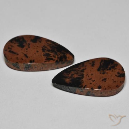19.54 ct natürliche Mehrfarbig Jaspis-Edelsteine, Birnenform, Lichtundurchlässig