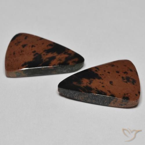 12.58 ct natürliche Mehrfarbig Jaspis-Edelsteine, Trillion, Lichtundurchlässig