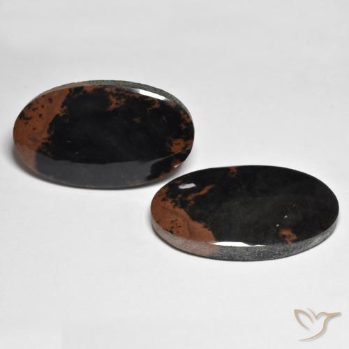 32.30 ct natürliche Mehrfarbig Jaspis-Edelsteine, Oval, Lichtundurchlässig