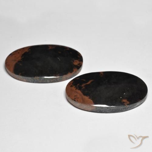 32.30 ct natürliche Mehrfarbig Jaspis-Edelsteine, Oval, Lichtundurchlässig