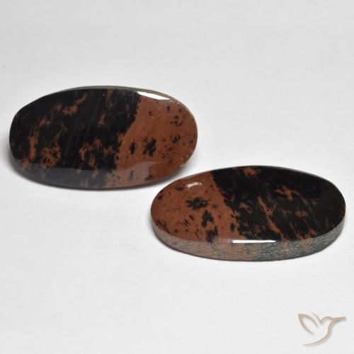 22.85 ct natürliche Mehrfarbig Jaspis-Edelsteine, Oval, Lichtundurchlässig