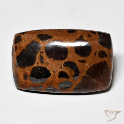 22.00ct Natürlicher Mehrfarbig Jaspis, Kissen, Lichtundurchlässig