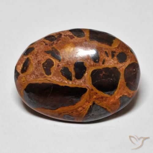 17.26ct Natürlicher Mehrfarbig Jaspis, Oval, Lichtundurchlässig