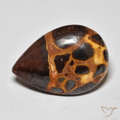 17.96ct Natürlicher Mehrfarbig Jaspis, Birnenform, Lichtundurchlässig