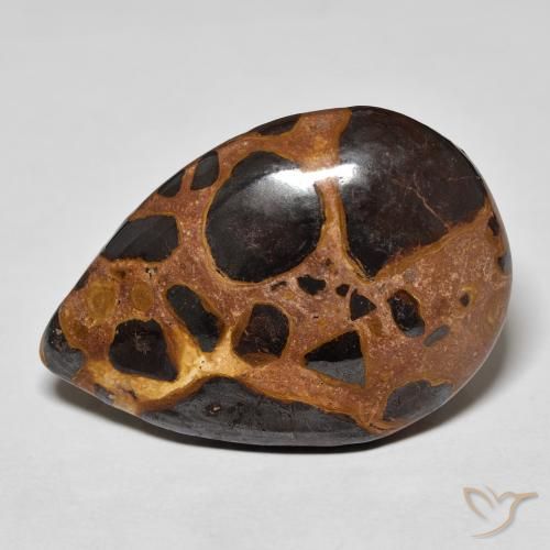20.87ct Natürlicher Mehrfarbig Jaspis, Birnenform, Lichtundurchlässig