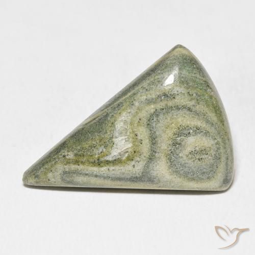 20.89ct Natürlicher Mehrfarbig Jaspis, Trillion, Lichtundurchlässig