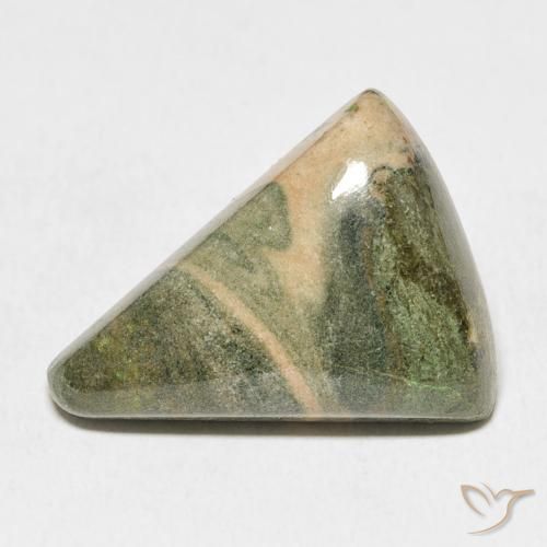 17.97ct Natürlicher Mehrfarbig Jaspis, Trillion, Lichtundurchlässig