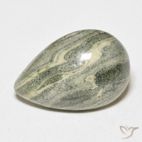 16.13ct Natürlicher Mehrfarbig Jaspis, Birnenform, Lichtundurchlässig