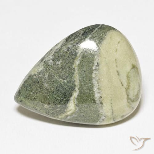 45.47ct Natürlicher Mehrfarbig Jaspis, Birnenform, Lichtundurchlässig