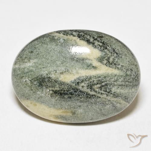 33.27ct Natürlicher Mehrfarbig Jaspis, Oval, Lichtundurchlässig