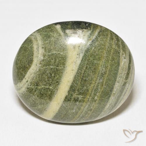 41.90ct Natürlicher Mehrfarbig Jaspis, Oval, Lichtundurchlässig