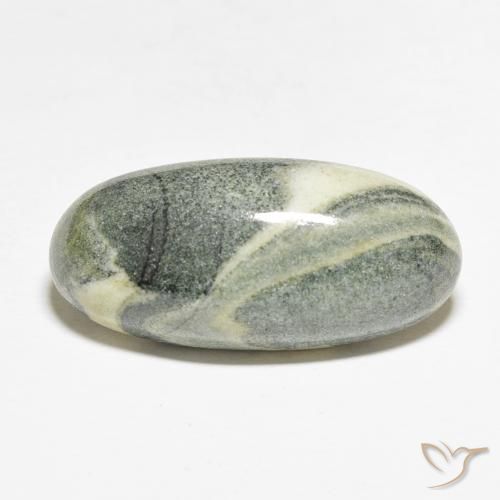 19.10ct Natürlicher Mehrfarbig Jaspis, Oval, Lichtundurchlässig