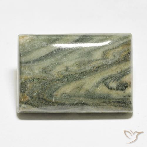 33.88ct Natürlicher Mehrfarbig Jaspis, Baguette, Lichtundurchlässig