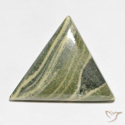 24.02ct Natürlicher Mehrfarbig Jaspis, Trillion, Lichtundurchlässig