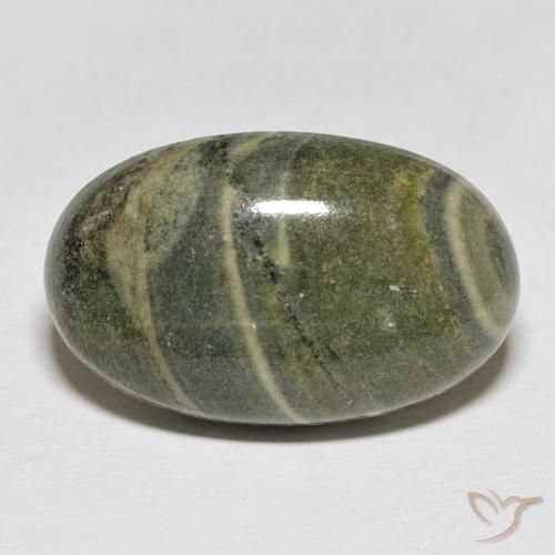 24.46ct Natürlicher Mehrfarbig Jaspis, Oval, Lichtundurchlässig