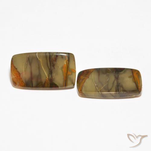 25.40 ct natürliche Mehrfarbig Jaspis-Edelsteine, Kissen, Lichtundurchlässig