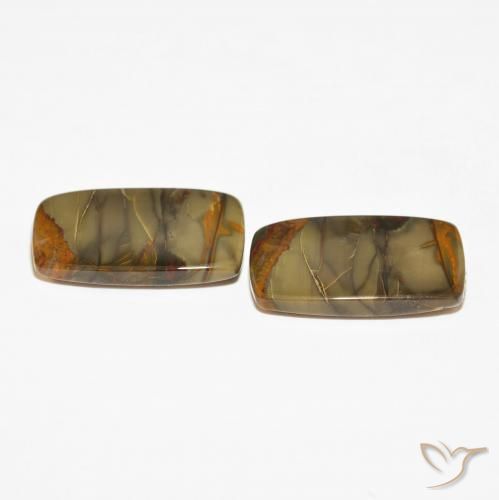 25.40 ct natürliche Mehrfarbig Jaspis-Edelsteine, Kissen, Lichtundurchlässig