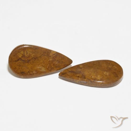 13.73 ct natürliche Mehrfarbig Jaspis-Edelsteine, Birnenform, Lichtundurchlässig