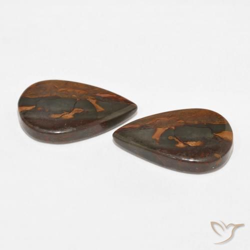 15.60 ct natürliche Mehrfarbig Jaspis-Edelsteine, Birnenform, Lichtundurchlässig
