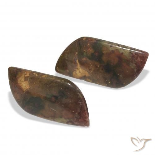 15.28 ct natürliche Mehrfarbig Jaspis-Edelsteine, Fantasie, Lichtundurchlässig