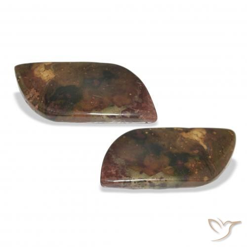 15.28 ct natürliche Mehrfarbig Jaspis-Edelsteine, Fantasie, Lichtundurchlässig