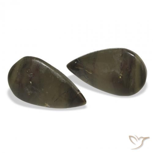 7.65 ct natürliche Mehrfarbig Jaspis-Edelsteine, Birnenform, Lichtundurchlässig