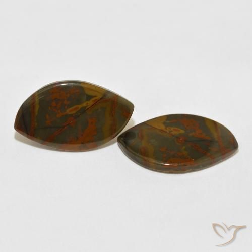 13.60 ct natürliche Mehrfarbig Jaspis-Edelsteine, Fantasie, Lichtundurchlässig
