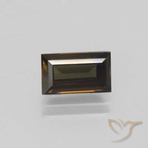 1.59ct Natürlicher dunkelbraun Kornerupin, Baguette, VVS-VS