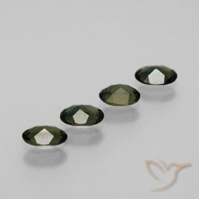 1.63 ct natürliche bräunlich-grün Kornerupin-Edelsteine, Oval, VVS-VS