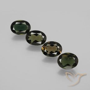 3.30 ct natürliche dunkelgrün Kornerupin-Edelsteine, Oval, VVS-VS