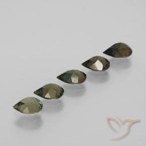 2.23 ct natürliche Erde Grün Kornerupin-Edelsteine, Birnenform, VVS-VS