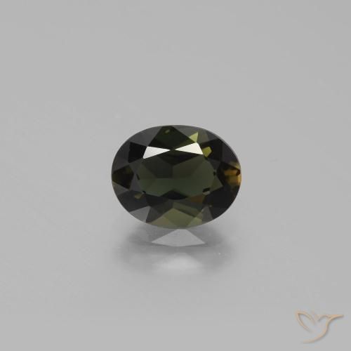 1.27ct Natürlicher grünlich-braun Kornerupin, Oval, VVS