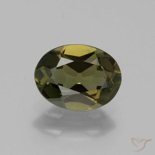 1.09ct Natürlicher grünlich-braun Kornerupin, Oval, VS
