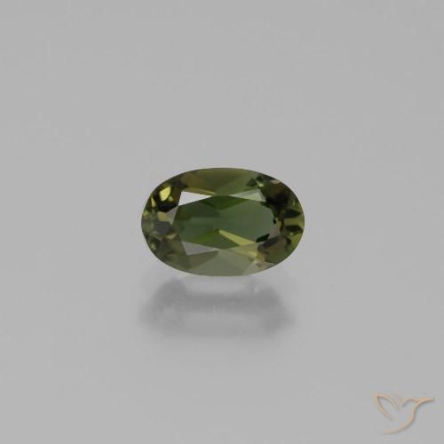 0.93ct Natürlicher tiefgrün Kornerupin, Oval, VVS