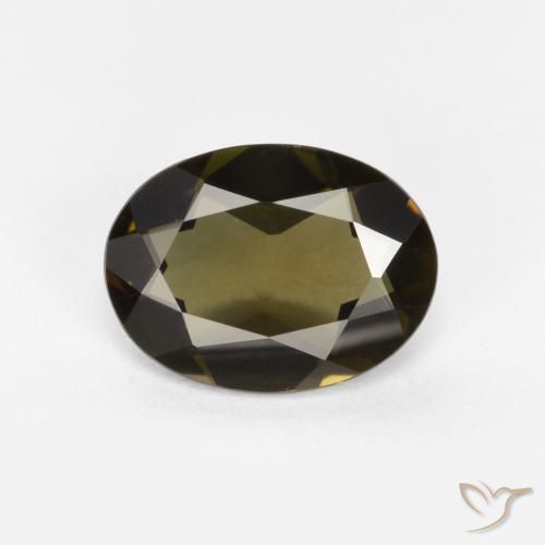 0.89ct Natürlicher dunkelbraun Kornerupin, Oval, VVS-VS